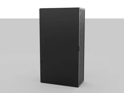 Low Poly Data Center Server Rack 3D model