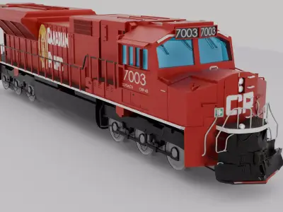 Canadian Pacific 7003 Locomotive 3D model