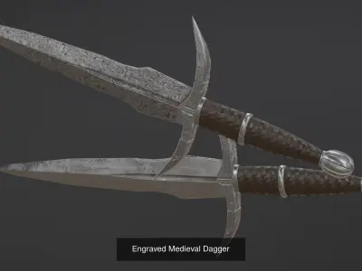 Cliffans Medieval Fantasy Weapons 3D Model Pack