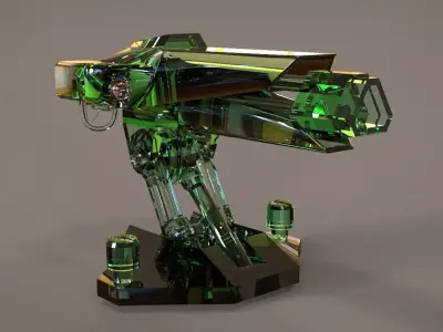 Turret Gun 3D model purchase