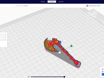 fantasy axe 3D print model purchase