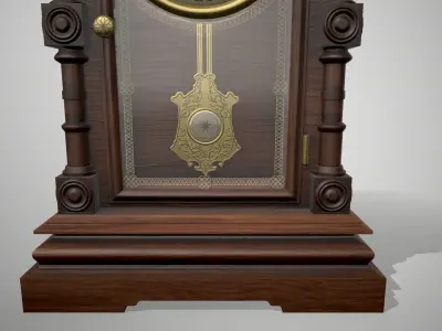 Antique Mantel Clock 3D model