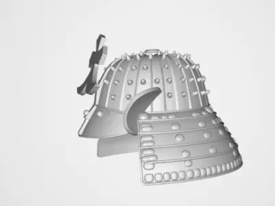 Samurai Helmet 3D model buy