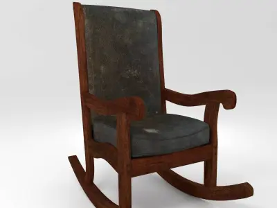 Old Rocking Chair 3D model