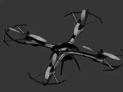 3D model of a quadcopter drone 3D model