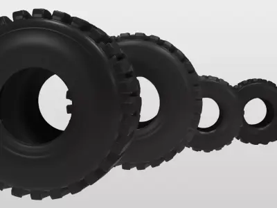 Construction Vehicle Tires 3D model