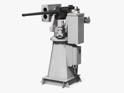 Naval Heavy Machine Gun Turret 3D model