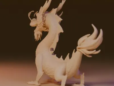 chinese dragon 3D print model