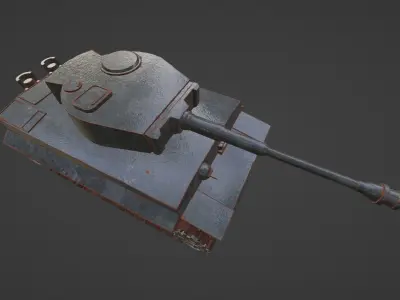 Tiger Tank Low-poly 3D model from CGTrader