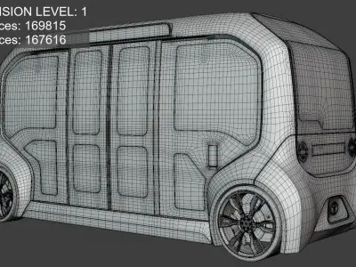 Public transport bundle 3D Model Pack