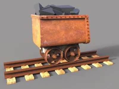 Mine Trolley 3D model