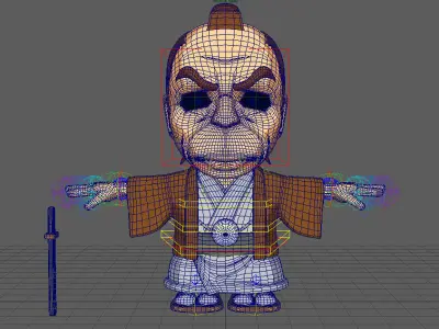 warrior 3D model