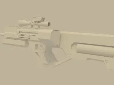 machine gun Free low-poly 3D model purchase