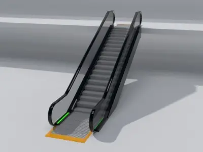 Animated Elevator 3D model