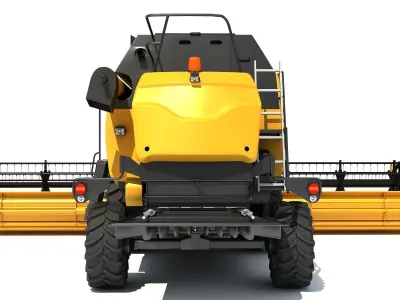 Combine Harvester 3D model 15