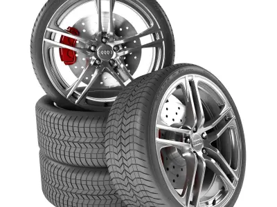Audi R8 Wheel 3D model