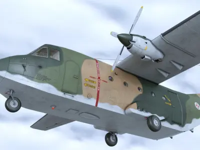 CASA 212 Aviocar 3D model