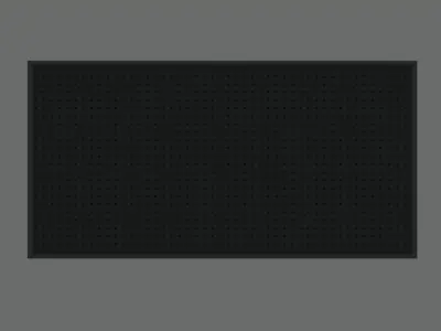 Gun Wall Tool Pegboard Rack Low-poly 3D model