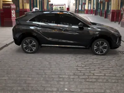 mitsubishi eclipse cross grey  3D model