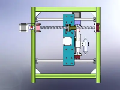 mini CNC machine 3D model