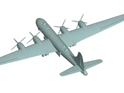 Boeing B-29 Superfortress 3D model shop