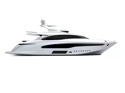 Sleek Yacht model pack Low-poly 3D model