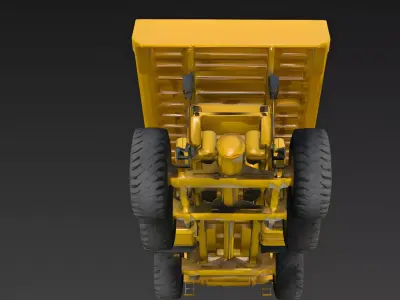 Heavy Industry Mining Dump Truck Vehicle 3d model Low-poly 3D model