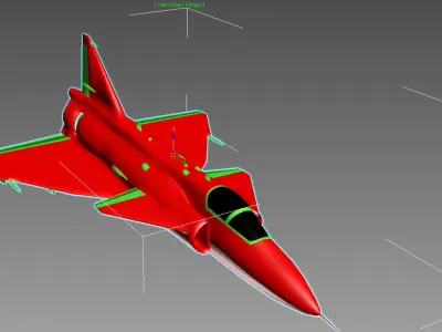 SAAB 37 Viggen 3D print model