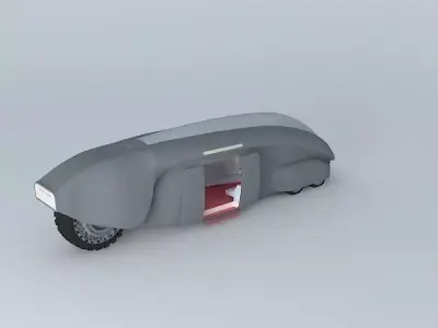 Shuttle futuristic vehicle Free 3D model