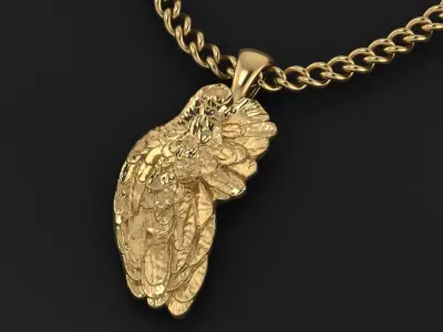 Wing Pendant Printable 3D print model