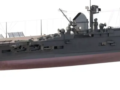 WW2 GERMAN NAVY AIRCRAFT CARRIER 3D model