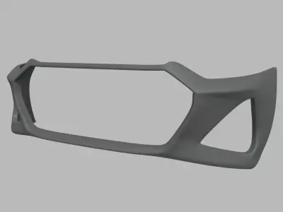 Front Bumper Audi RS6 Custom Low-poly 3D model