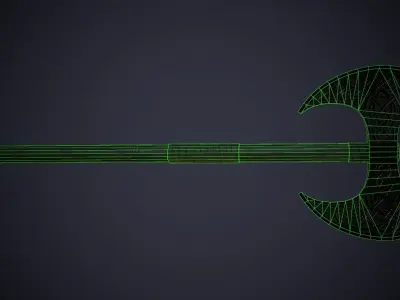 Celtic Axe - game ready model Low-poly 3D model