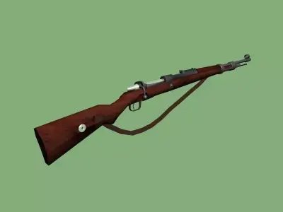Mauser K-98 rifle - WWII German 3D model