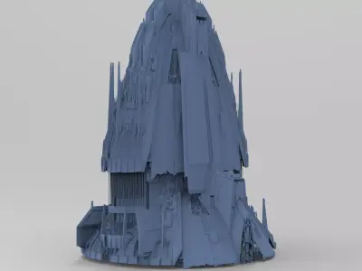 Jupiter Ancient tech temples 3 3D 3D model