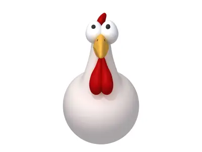 Chicken Cartoon 3D model