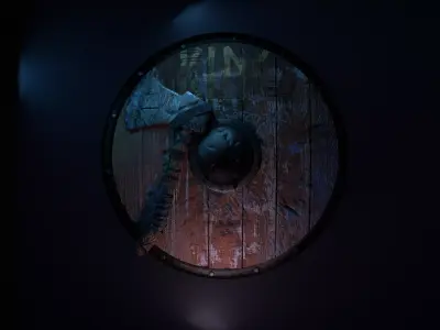 Axe Shield 3D model