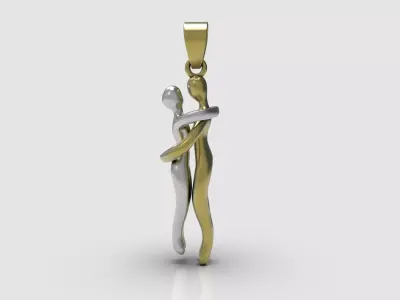 Pendant hug 3D print model
