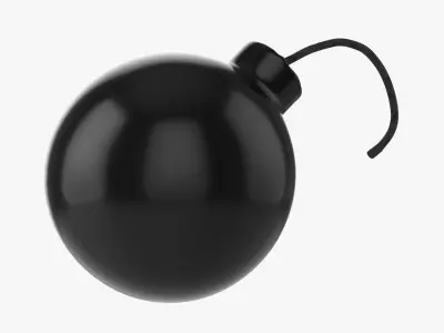 Cartoon bomb 3D model