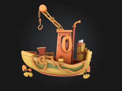 Tugboat Journeya  Small Vessel Big Adventures 3D model