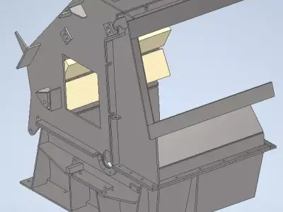 Body of the impact crusher 1300 - Sketch 3D model