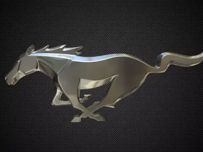 horse logo 3D model by 3dlogoman