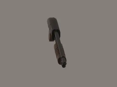 Shotgun Low-poly 3D model shop