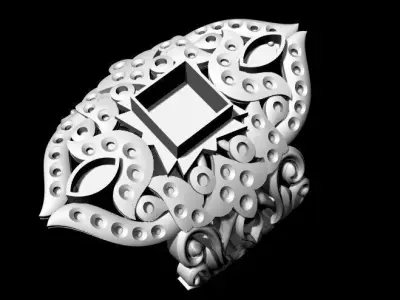 anitque ring 3dm file 3D print model