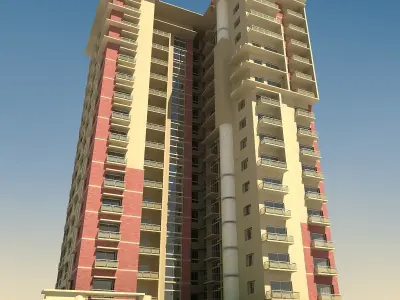 High Definition Building 02 3D model