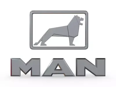 man logo 3D model