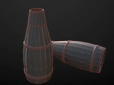 HIE Clean Fish trap D180410 Low-poly 3D model