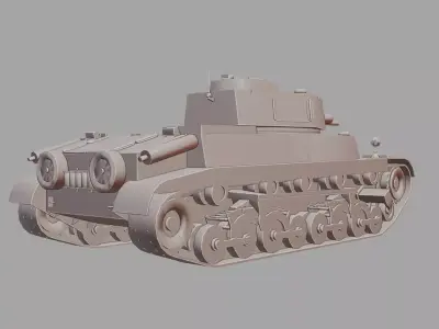40M Turan I Tank Detailed WWII 3D Printable Model 3D print model