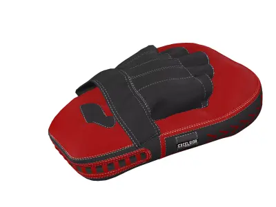 Boxing Training Pad  Focus Mitt  Premium 3D Model ZPRJ    Low-poly 3D model