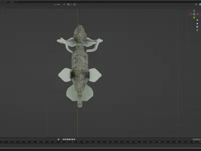 Malpod Lizard Low-poly 3D model